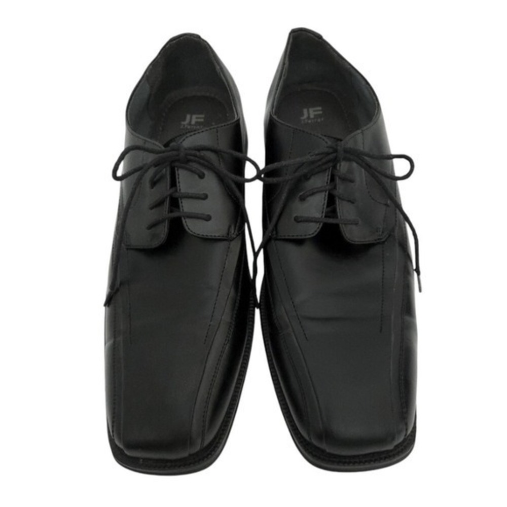 JF J. Ferrar Men's Black Derby Lace-Up Oxford Dress Shoes- Big‎ & Tall- Size 13